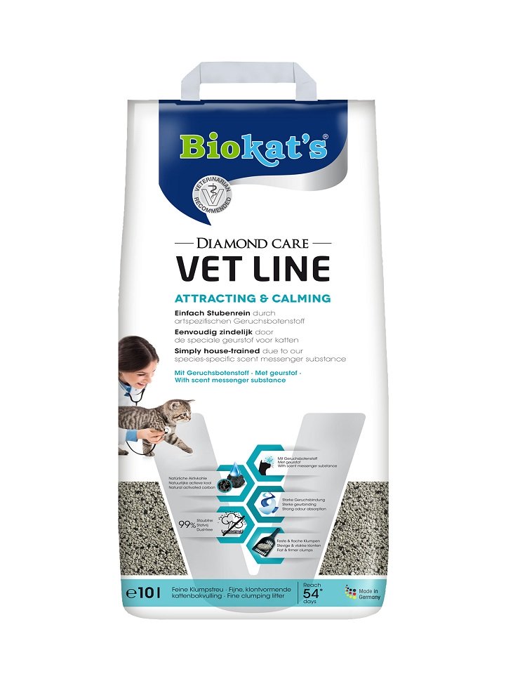 BIOKAT'S Diamond Care Vet Line Attracting&Calming 10 l żwirek