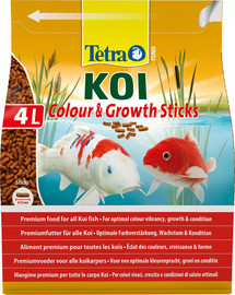 TETRA Maistas Pond KOI Colour&Growth Sticks 4 l toit Koi-karpidele  25 cm pikkusest