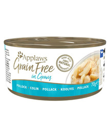 APPLAWS Cat Tin Grain Free Tuna in Gravy 12x(6x70g) kasside märgtoit tuunikala kastmes