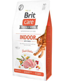 BRIT Care Cat Grain-Free Indoor Anti-Stress 7 kg Teraviljavaba, hüpoallergeenne toit  kanalihaga täiskasvanud kassidele vanuses 12 kuud
