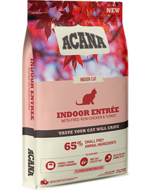 ACANA Indoor Entrée Cat 4,5 kg Kaalu säilitav kuivtoit igat tõugu kodukassidele.