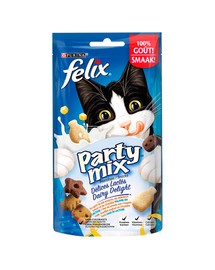 FELIX Party  Mix Dairy Delight 8x60g maiused kassidele
