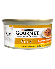 GOURMET Gold Sauce Delights  kanaga 24x85 g märgtoitu kassidele