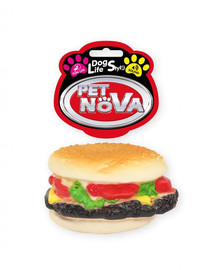 PET NOVA DOG LIFE STYLE Hamburger koera mänguasi 9cm