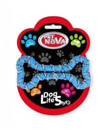 PET NOVA DOG LIFE STYLE koerakond köis 20cm, sinine, mündi lõhnaga