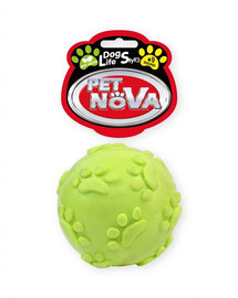 PET NOVA DOG LIFE STYLE pall 6cm heliga, kollane, piparmündi maitsega