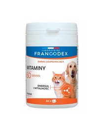 FRANCODEX Vitamiinid koertele ja kassidele 60 tabletti