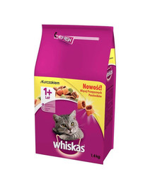 Whiskas toit täiskasvanud kassidele kanalihaga 1,4 kg X 6