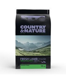 DR PETCARE Country&Nature Lamb with Turkey Recipe 14 kg Väikeste ja keskmiste tõugude koeratoit Lambaliha ja kalkuniliha