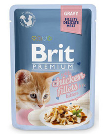 BRIT Premium Kitten Fillet in Gravy kana kassipoegadele 24 x 85g