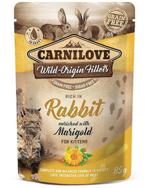 CARNILOVE Rabbit & Marigold  24 x 85g kassitoidu küülik saialillega
