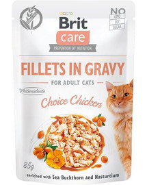 BRIT Care Fillets in gravy kurczak  24 x 85 g kanafileed kastmes