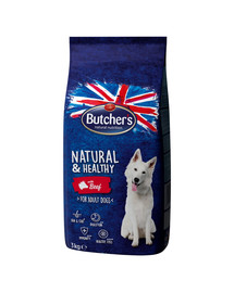 BUTCHER'S Natural&Healthy Dog Dry veiselihaga 3 kg