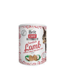 BRIT Care Cat Snack  Täiskasvanud kasside maiuspala 100 g lambalihaga