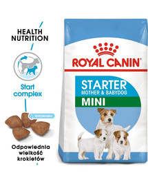 ROYAL CANIN Mini Starter Mother & Babydog 8 kg kuivtoit tiinetele ja imetavatele emadele ja kutsikatele, 4 kuni 8 nädalat, väikestele tõugudele