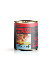 COUNTRY&NATURE teraviljavaba veiseliha märgtoit köögiviljadega 850 g