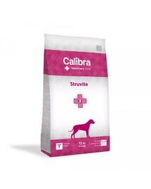 CALIBRA Veterinary Diet Dog Struvite 12 kg Täielik dieettoit koertele. Toiduravi struviitkivide raviks ja lahustamiseks, kuseteede infektsioonide ravi toetamine.
