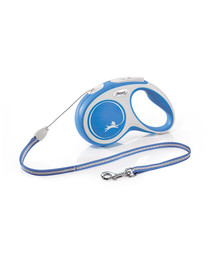 FLEXI New Comfort S Cord 5 m sinine automaatne jalutusrihm