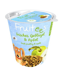 BOSCH Fruitees Kodulinnuliha ja õun koera maiuspalad 4 x 200g