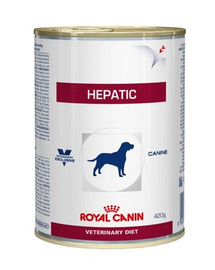 ROYAL CANIN HEPATIC pasteet koertele maksafunktsiooni toetamiseks 12 x 420 g