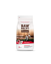 VETEXPERT Raw Paleo Beef adult mini 8kg dla małych psów