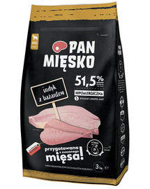 MELT MIAMKO kalkun koos faasaniga väikestele tõugudele 3 kg