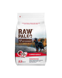 VETEXPERT Raw Paleo Beef adult large 2,5kg dla dużych psów