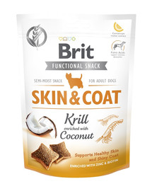 BRIT Care Dog Functional Snack skin&coat Krill 150 g nahale ja karvale maiuspalad koertele