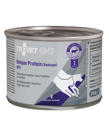 TROVET Unique Protein Venison UPV koertele ja kassidele hirvelihaga  200 g