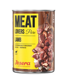 JOSERA Meatlovers Puhas lambaliha 6x800 g + 2 konservi Kana porgandiga 400 g TASUTA