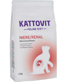 KATTOVIT Feline Diet NIERE/RENTAL 4 kg kassitoit neeruprobleemide korral
