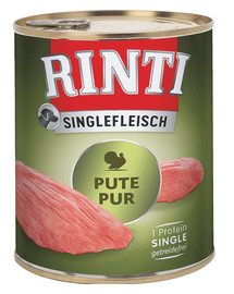 RINTI Singlefleisch Turkey Pure monoproteiini kalkuniliha 400 g