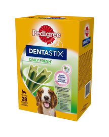 PEDIGREE  DentaStix Daily Värsked kanamaitselised suupisted keskmist tõugu koertele 28x180g