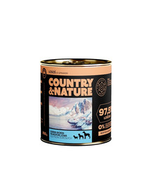 COUNTRY&NATURE teraviljavaba märgtoit lõhe spinatiga 850 g