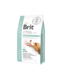 BRIT Veterinary Diets Dog Struvite 2 kg täiskasvanud koertele, kellel on alumiste kuseteede probleemid.