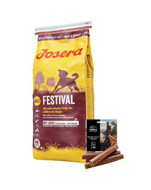JOSERA Dog Festival valivatele koertele 15 kg+ SIMPLY FROM NATURE Looduslikud  veiselihaga 3 tk