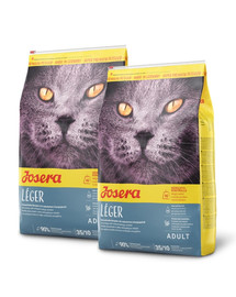 JOSERA Cat Leger mažai aktyvioms ir kastruotoms katėms 20 kg (2 x 10 kg)
