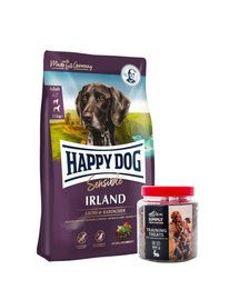 HAPPY DOG Supreme irland 12,5 kg + treeningmaius küülikuga 300 kg