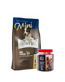 HAPPY DOG Mini Canada 4 kg + treening maiuspalad jänesega 300 g