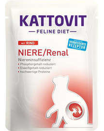 KATTOVIT Feline Diet Niere/Renal  Veiselihaga 85g neeruhaiguste korral