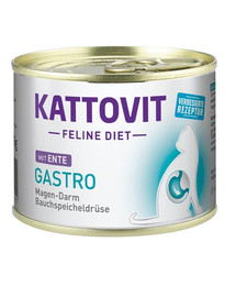 KATTOVIT Feline Diet Gastro partilihaga  185 g