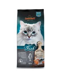 LEONARDO Täiskasvanudele  Ookeani kalaga ja riisiga 15 kg + ARUBA Cat Tursk ja küülik  bok choy ja merevetikaga 70 g