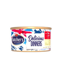 BUTCHER'S Classic Delicious Dinners konserv maksa ja veiselihaga kastmes 85 g