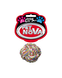 PET NOVA DOG LIFE STYLE Piłka-sznur bawełniana 6cm Superdental