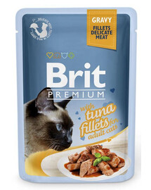 BRIT Premium Cat Fillets in Gravy tunas  12 x 85g