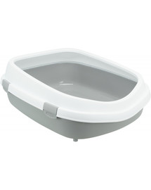 TRIXIE Primo XXL valge/hall kasside pesakast raamiga 56x25x71 cm