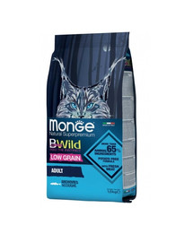 MONGE BWild Anchois toit täiskasvanud kassidele sprotiga 1,5 kg
