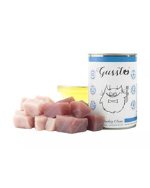 GUSSTO Cat Fresh Turkey&Tuna  Niiske kassitoit kalkuniga ja tuunikalaga 6x400g