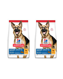 HILL'S Science Plan Canine Mature Adult 6+ Large breed Kanalihaga  vanematele suurt tõugu koertele 36 kg (2x18 kg)
