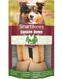 SMART BONES keskmise suurusega närimiskondid koertele kana x 2 + mänguasi